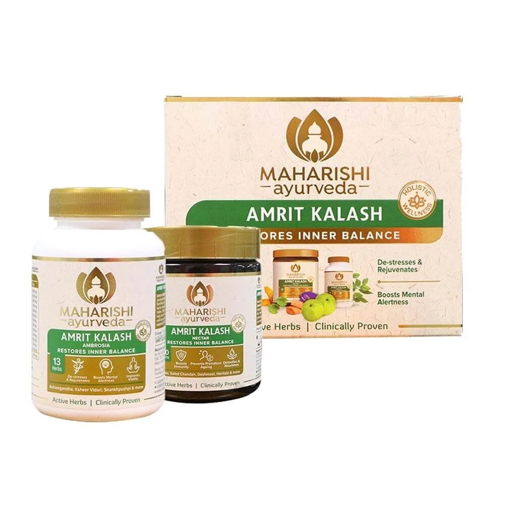 Maharishi Ayurveda Amrit Kalash - Dual Pack Paste and Tablets, 60 Tablets + 600g-1.webp